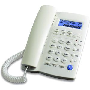 Y043 Corded Landline Telephone for Home, Caller ID/Call Waiting, Easy-to-Use, Speaker, Display, Desk Phone Only (Off-White)