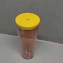 Acrylic Tumbler with Lid and Straw, Orange 24Oz