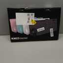 Wireless Keyboard and Mouse Combo  FullSized Ergonomic Keyboard with Wrist Rest, Phone Holder, Sleep Mode, Silent 2.4GHz Cordless Keyboard Mouse Set for PC, Laptop  Trueque (Pure White, 1 Pack)