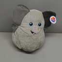 Forest & Twelfth Stuffed Toy Wobblez  13 Safari Animal Toys for 0+ Year Olds, Cute Animal Toy for Cuddles, Snuggles, or Decor Piece, Soft Baby Stuffed Animals with Unique Wobbling Shape (Elephant)