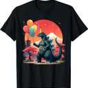 Kaiju Birthday Japan Monster Movie Bday Party T-Shirt, M