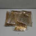 60Pcs Gold Plastic Forks - Heavy Duty Plastic Forks Disposable - 7.6 Inch Gold Disposable Forks - Luxurious Plastic Silverware Perfect for Parties, Weddings and Other Daily Events