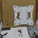 Barkan Long White TV Wall Mount, 13-80 inch Full Motion Articulating - 4 Movement Flat/Curved Screen Bracket, Holds up to 110lbs