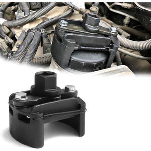 Oil Filter Wrench Removal Tool Adjustable Use for 2.36 inch to 3.15 inch, Durable Cap Spanner Tool Set with 2 Durable Non Slip Serrated Jaws Special Design