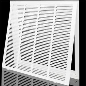 Return Air Filter Grille 24x24,Air Return Vent Cover for 24"W x 24"H Duct Opening,Steel HVAC Vent Covers for Wall and Ceiling,Holds 1" Thick AC Filter
