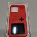 Game Phone Case, 168 Built-in Small Video Games, Red, Compatible with iPhone 15 Pro Max