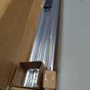 Ivilon Window Curtain Rod Decorative End Cap Design, 1 Inch Rod, 120 to 240 Inch. Chrome