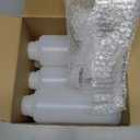 Honeydak 8 Pcs 16oz/500ml Plastic Bottles with Caps Wide Mouth Reagent Bottle with Lids Graduated Food Laboratory Hdpe Chemical Containers for Water Liquid Sample Medicine Storage