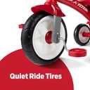 Radio Flyer Red Rider Trike, for Ages 2.5-5, Adjustable Seat, Steel Construction, Quiet Ride Wheels, Covered Storage Bin, Comfort Grip Handlebars, Easy Carry Seat Handle, Tricycle for Toddlers