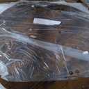 Round Coffee Table, Small Circle Coffee Table with Storage, Modern Wood Round Center Table for Living Room, Home Office, Small Space, Easy Assembly, Rustic Brown, Regular