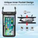 Rynapac Waterproof Phone Pouch Floating - 2Pack, [Up to 8.5''] IPX8 Waterproof Phone Case with Lanyard for iPhone 17 16 15 Pro Max, Touchscreen & Underwater Photography, Beach Travel Cruise Essentials