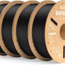 ELEGOO Rapid PETG Filament 1.75mm Black 4KG, High Speed 30-600mm/s 3D Printer Filament Dimensional Accuracy +/- 0.02 mm, 1kg Cardboard Spool(2.2lbs) Fits for Most FDM 3D Printers