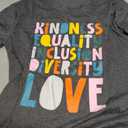 Teacher Shirt Women Inspirational Letter Print T-Shirt Special Education Teacher's Day Tee Tops (Gray, M)
