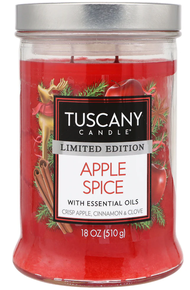 Tuscany Candle Limited Edition 18 0z Apple Spise