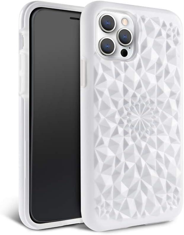 FELONY CASE iPhone 13 Pro Max Case - Gloss White Kaleidoscope Phone Cover - Anti-Scratch, Tough and Durable, 360° Shockproof Protective Case Designed for Apple iPhone 13 Pro Max