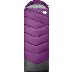 Sleeping Bags for Adults Cold Weather,Portable, Waterproof,Lightweight Sleeping Bag for Tall Girls Boys with Compression Sack for Warm Camping, Hiking, Outdoor & Indoor (3lb-Purple)