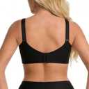 Minimizer Bras for Women, Smoothing Underwire Seamless Bra, Full Coverage Shaping Lingerie for Fuller Busts (Black), Size 40/90F