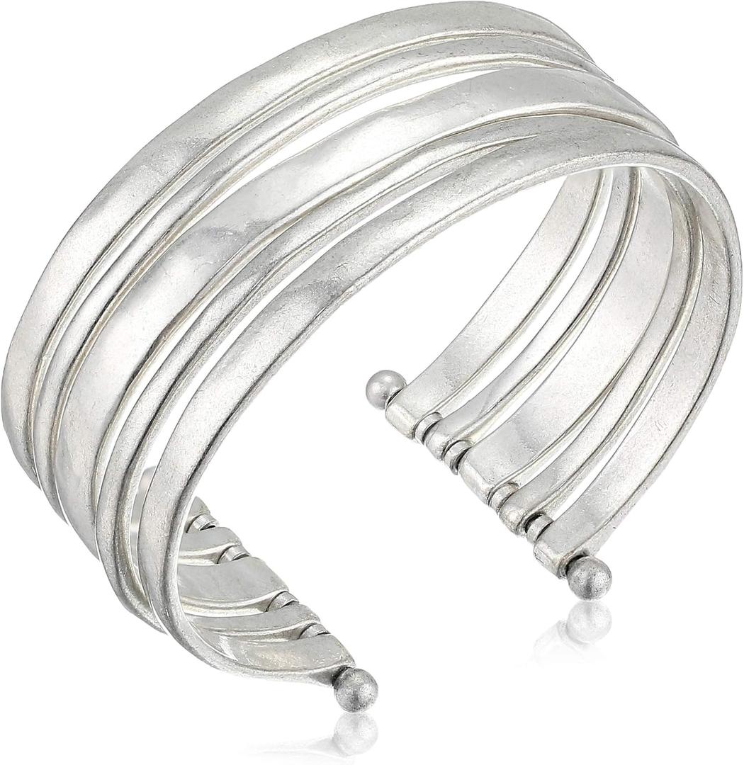 Lucky Brand Women's Cuff Bracelet (One Size, Silver)