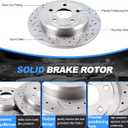 Rear Brake Pads And Rotors Kit Compatible With Dodge Durango 2014-2020,For Jeep Grand Cherokee 2011-2020; W/Solid Rear Discs; Except Srt8 Package; Except Heavy Duty Brakes