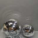 4 pack Large Disco Ball Silver Hanging Disco Balls Reflective Mirror Ball Ornament for Party Holiday Wedding Dance and Music Festivals Decor Club Stage Props (12 Inch, 8 Inch, 6 Inch, 4 Inch)