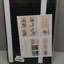 EYAEYAYEA Black Bulletin Board,24x18 inches- Foldable Felt Board Vision Board Cork Board Decorative Pin Board,for Wall, Foldable Photo Board Self-Adhesive Vision Board with 30 Pushpins(Black)