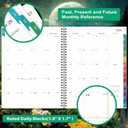 Planner 2025-2025 Planner, 9" x 11", Jul.2025 - Jun.2026, Weekly and Monthly with Colorful Tabs, Strong Twin-wire, Back Pocket - Dreaming Moon