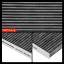A-Premium Cabin Air Filter with Activated Carbon Compatible with Toyota Camry, Sienna, 4Runner, Avalon, Celica, Solara & Subaru Outback, Legacy & Lexus ES300, ES330, RX330, RX350, GX470, RX400h