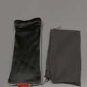 Lavender Weighted Eye Pillow for Yoga, Microwavable Moist Heat Eye Compress Mask Pillow with Washable Cover for Relaxation, Sleeping, Meditation, Yoga, Spa, Migraine Relief (Gray (Lavender Scent))