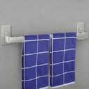 Bathroom Towel Bar Self Adhesive, No Drilling Towel Rack Easy to Install, Hand Towel Holder Made of Premium Stainless Steel Sticky on Hand Towel Hanger for Kitchen, Toilet.(24IN, Brushed)