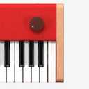 Loog digital piano - portable keyboard for beginners with musician grade sound, MIDI over USB-C rechargeable musical educational instrument, Compact, Set name: Loog piano, Measures only 18.92 x 7.5 x 2.71 inches and weighs 3.64 pounds