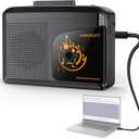 Cassette Tape Player, Maypott Portable Cassette Player Cassette Tape Recorder Audio Cassette to Digital Converter via USB, Compatible with PC/Laptops, Built-in Speaker&Headphone, Full Stereo