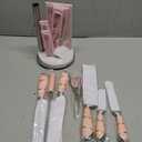 Kitchen Knife Set, Retrosohoo 9-Pieces Pink Sharp Non-Stick Coated Chef Knives Block Set,Stainless Steel Knife Set for Kitchen with Sharpener for Cutting Slicing Dicing Chopping (Pink)