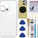 OEM Rear Back Glass Replacement for iPhone 14 Pro Max 6.7 inches with Reparing Toolkit (Silver)