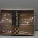 Acacia Wood Serving Tray with Handles (17 Inches)  Decorative Serving Trays Platter for Breakfast in Bed, Lunch, Dinner, Appetizers, Patio, Ottoman, Coffee Table, BBQ, Party Great for Lap &Couch