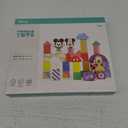 Just Play Disney Wooden Toys Mickey Mouse & Friends Block Set, 28-Piece Set Includes Mickey Mouse, Minnie Mouse, and Pluto, Kids Toys for Ages 18 Month