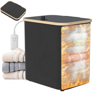 Towel Warmer for Bathroom,35L Foldable Towel Warmer Quick Heat Warming Tub Heating Detachable Bucket with Auto Shut Off, Electric Hot Towel for Spa,Blanket,Baby,Bathrobe Towels