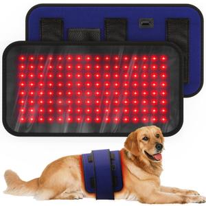 iKeener Red Light Therapy Belt for Pets, Wearable Red Infrared Light Therapy Devices for Dogs Pain Relief, 2 Modes & Adjuatable Timer