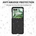 for Motorola Razr 2025/Razr 2024 Case,Razr 2025/Motorola Razr 2024 Case with Front Screen Protector, Slim Hard PC Shockproof Protective Cover for Moto Razr 2025/Moto Razr 2024 Phone Cases-Black