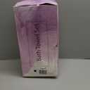 18 Pcs Brown Cabana Stripe Family Towels Set with Hanging Loop-6 Bath Sheets,6 Hand Towels,6 Washcloths Ultra Soft Bathroom Towel Highly Absorbent Quick Dry Shower Towel for Beach Chair,Spa,Gym,Hotel