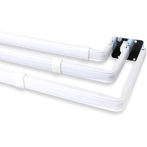 Lockseam Triple Curtain Rod 28-48 inch