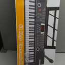 61 Key Keyboard Piano, Portable Electronic Keyboard Piano for Beginners with Speakers, Microphone, Sheet Music Stand, 100 Voices, 100 Rhythms, Digital Music Keyboard Built-In Speakers