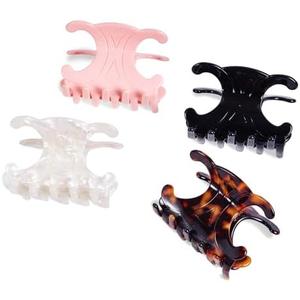 Premium durable acetate butterfly hair clips, 2 Pack. Medium Size Acetate Hair Claw Clips with Secure Hold,Perfect for Updos(2.76 x 1.66 in)