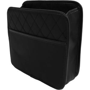 Vehicle-mounted Storage Box Seat Organizer Front Seat Organizer Car Pouch Car Storage Black Leather
