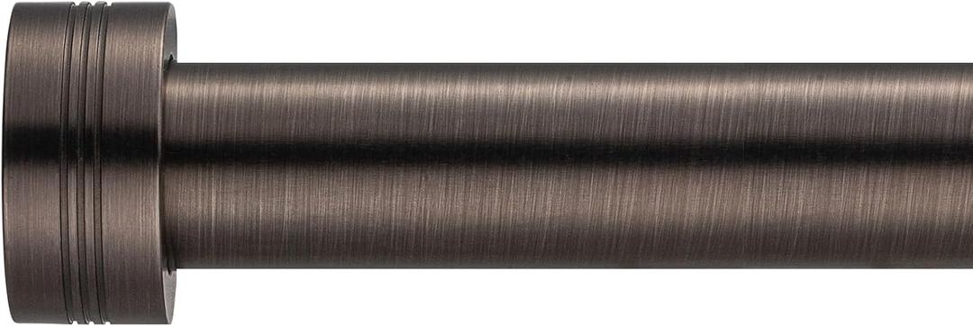 Nickel Curtain Rods 18 to 88 inches,1 Inch Modern Metal Drapery Rods,Adjustable Heavy Duty Curtain Pole Suitable for Bedrooms and Living Rooms(18"-88"Antique Nickel)
