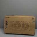 shinic Window Fan with Reversible Airflow Quiet, Twin 9" Blades, Full Remote Control, 3 Functions-3 Speeds, Bathroom Kitchen Window Exhaust Fan, Width Adjustable (From 23.8" to 37") ETL Certified
