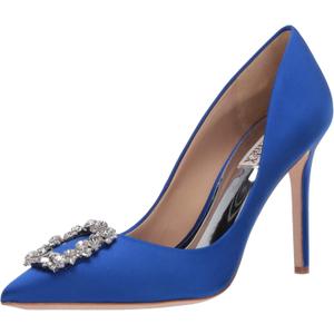 Badgley Mischka Women's Cher Pump - Women's Pumps with 3.75" Stiletto Heels (9, Electric Blue)