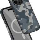 Case for iPhone 16 Pro,Hybrid 2-Layer Hard Shell Camouflage Camo Phone Case for Girl Women Boy Men,Scratch-Resistant Shockproof Case for iPhone 16 Pro
