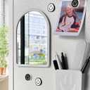 KEYDUACU 10 pcs - Locker Accessories, Locker Decorations Including Mirrors, whiteboards, Magnets and organizing Supplies. Ideal for Back-to-School Essentials and The Office (10 Pcs-Light Gray)