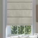 No Drill Roman Shades for Windows No Tools Roman Shades, UV Protection, Privacy, Thermal Insulation Roman Blinds, Easy to Install, Room Darkening Blackout-Beige