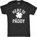 Funny St Paddy's Day T Shirts for Men Hilarious Saint Patricks Day Shirts for Guys (Black, M)